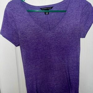 Victoria's Secret Heathered Purple Short Sleeve Tee